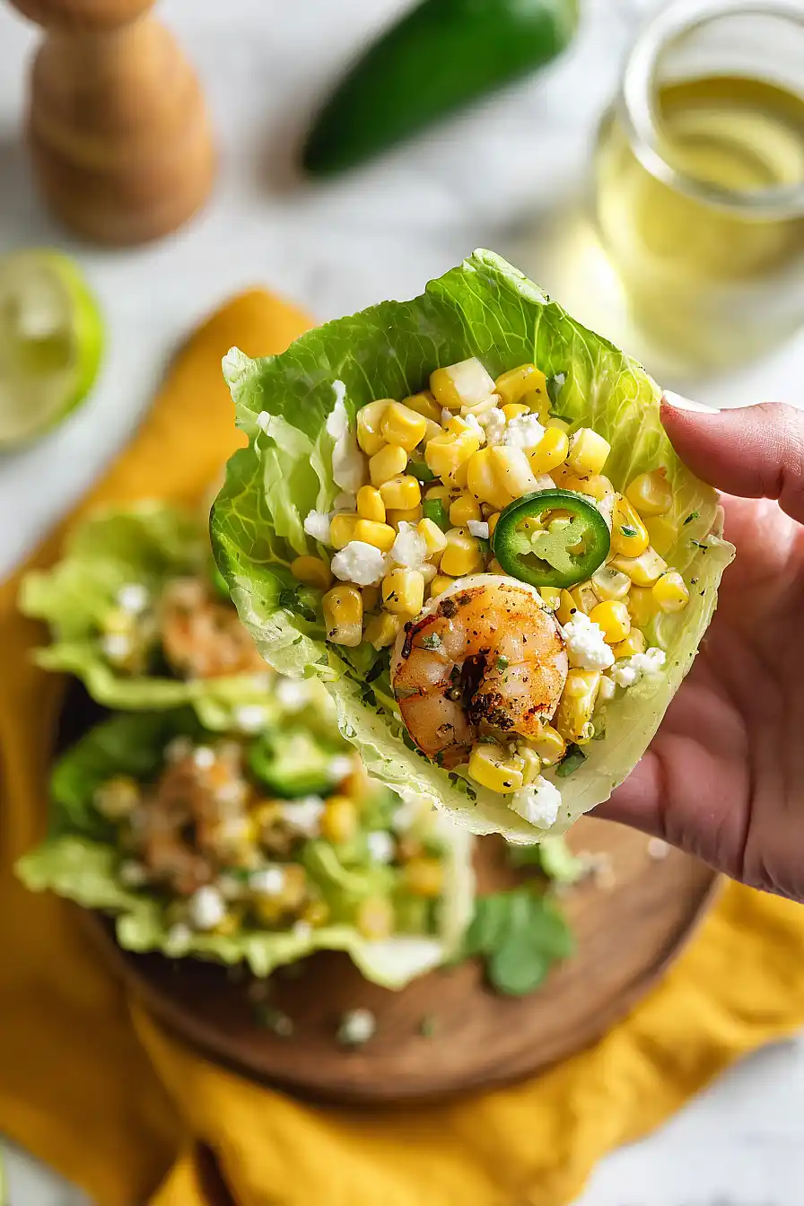 grilled shrimp lettuce wraps