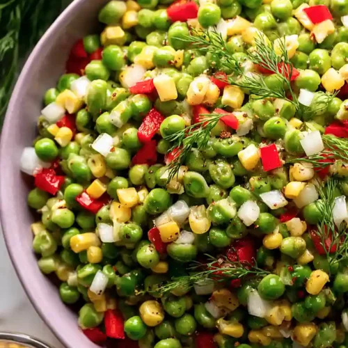 vinegar based pea salad