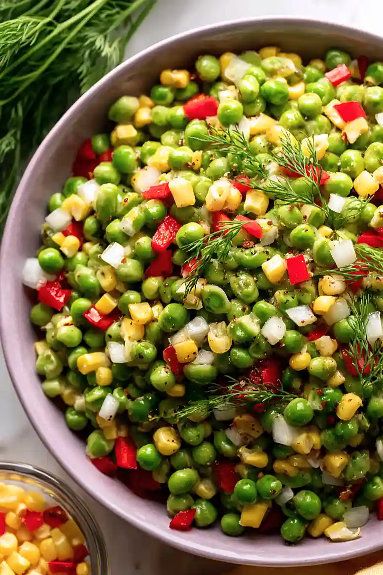 vinegar based pea salad