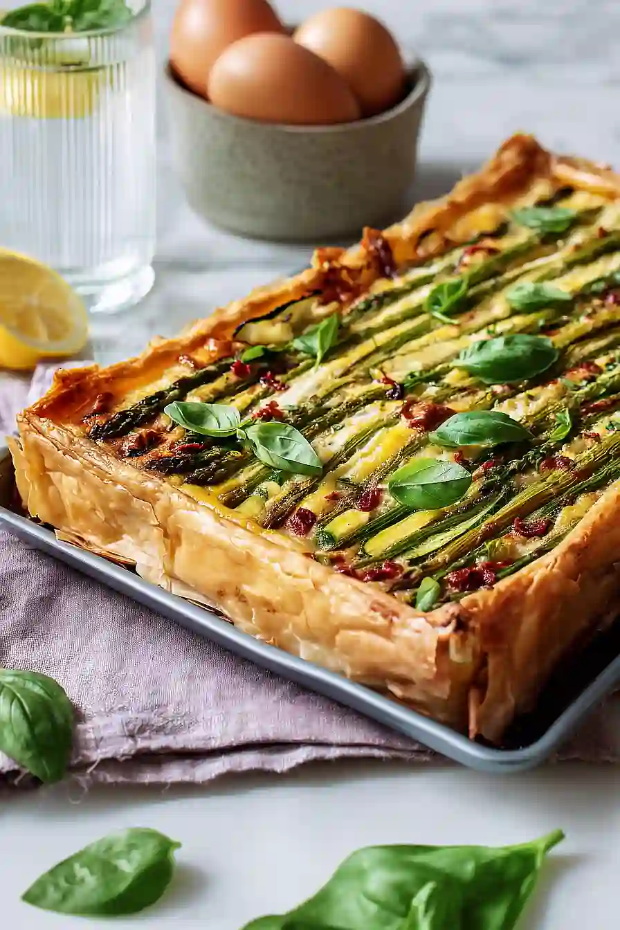 asparagus and zucchini quiche