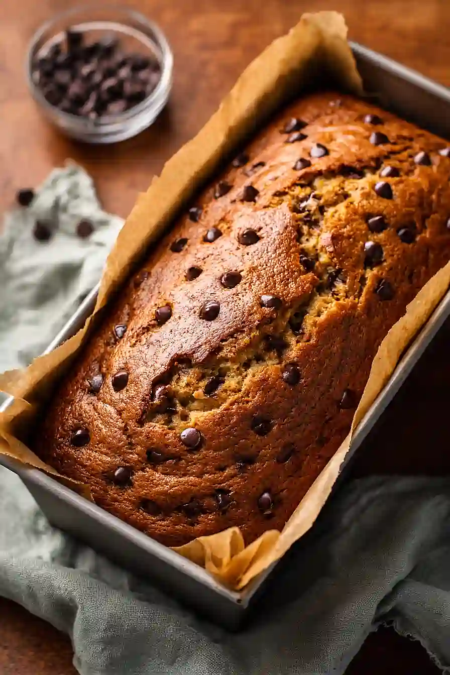 Chocolate Chip Cottage Cheese Banana Bread