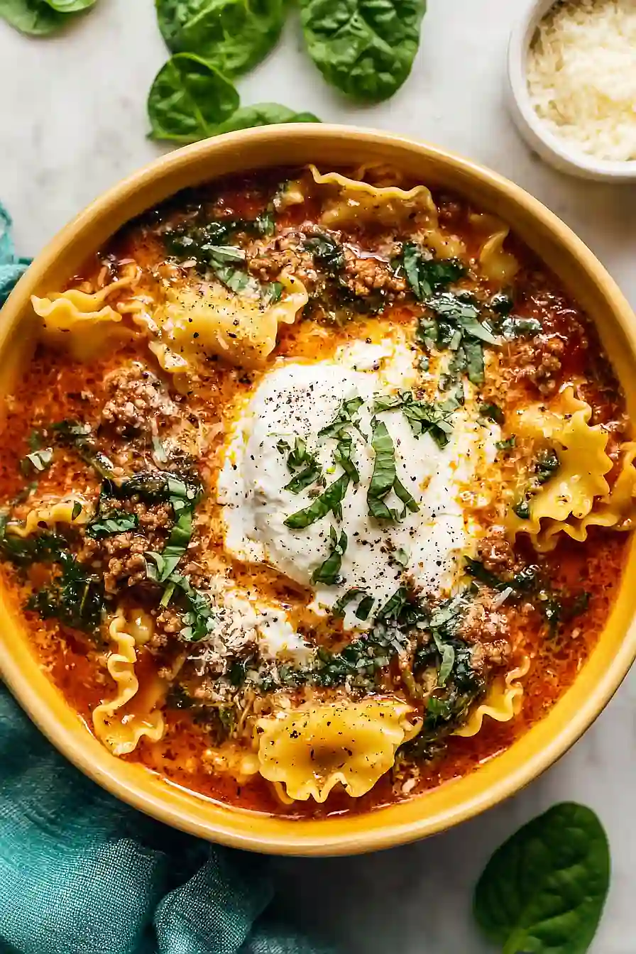 Slow Cooker Lasagna Soup