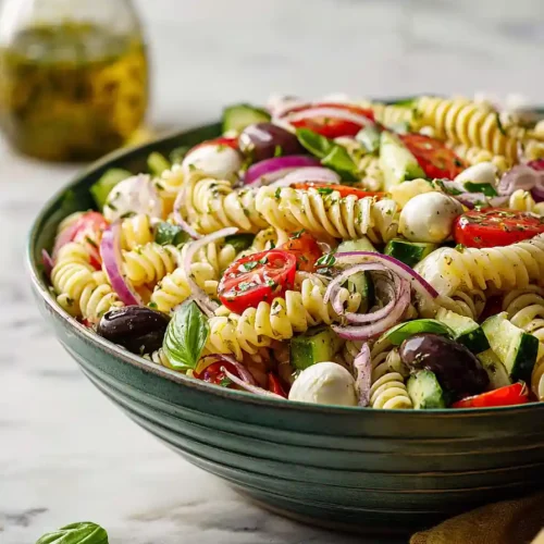 cucumber pasta salad with italian dressing