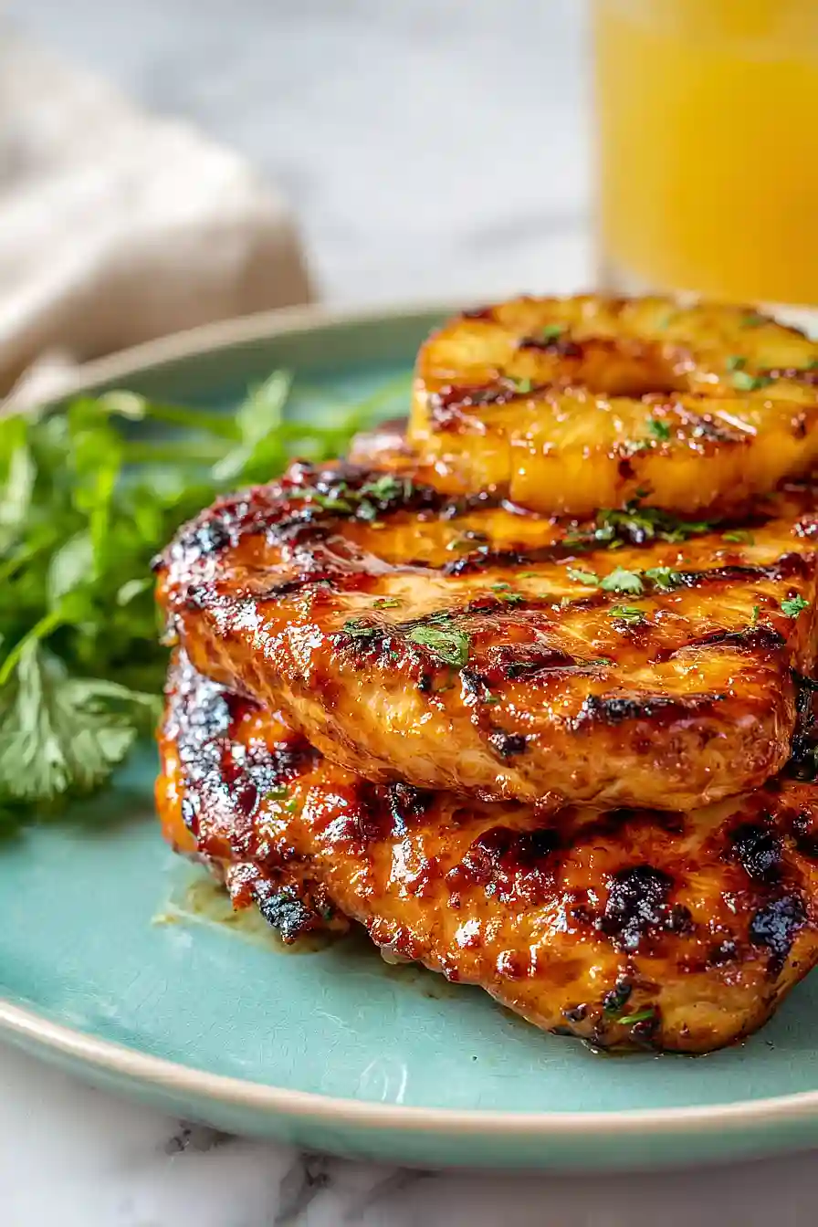grilled brown sugar pineapple chicken