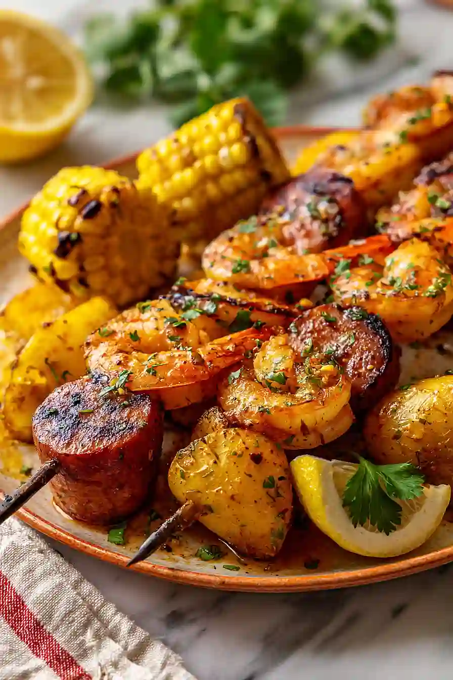 shrimp boil kabobs