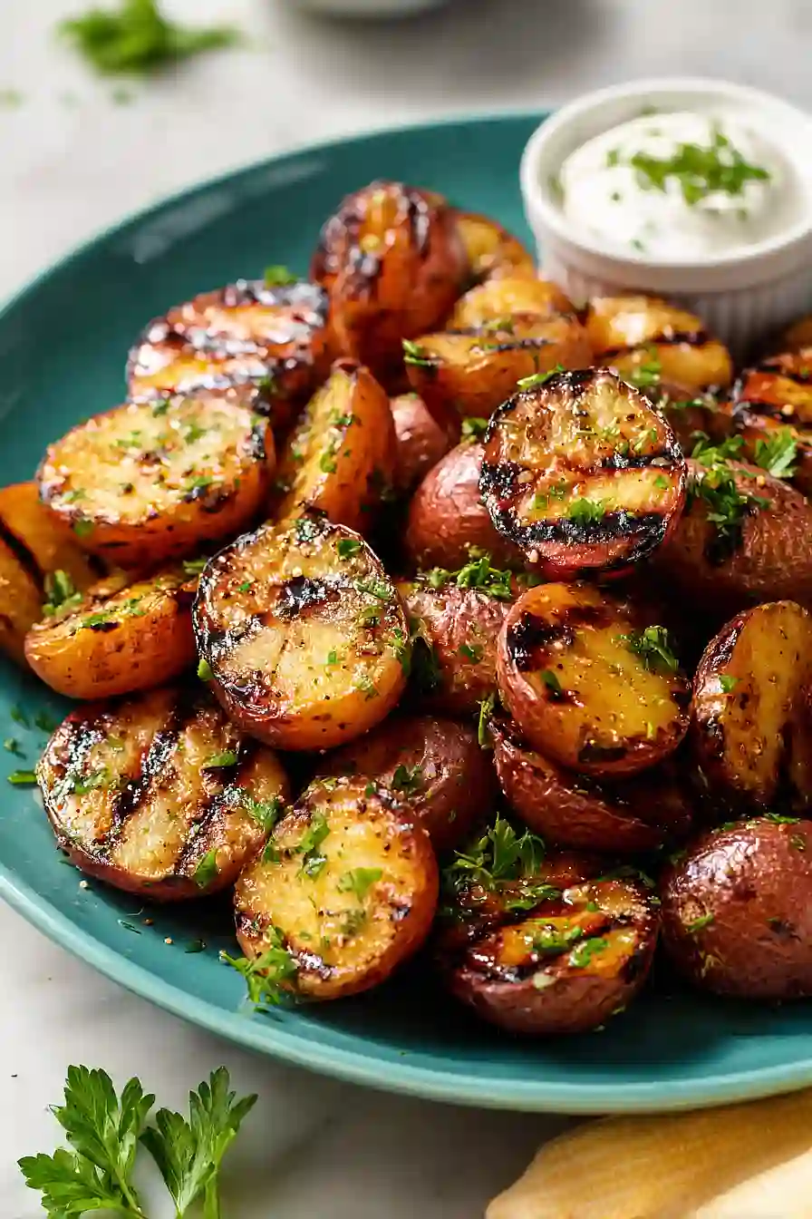 grilled potatoes
