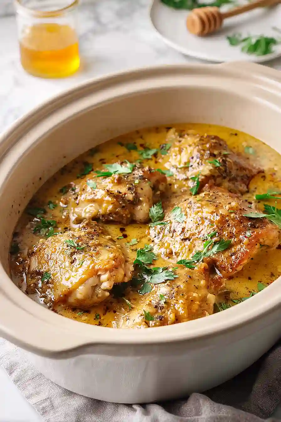 slow cooker honey mustard chicken