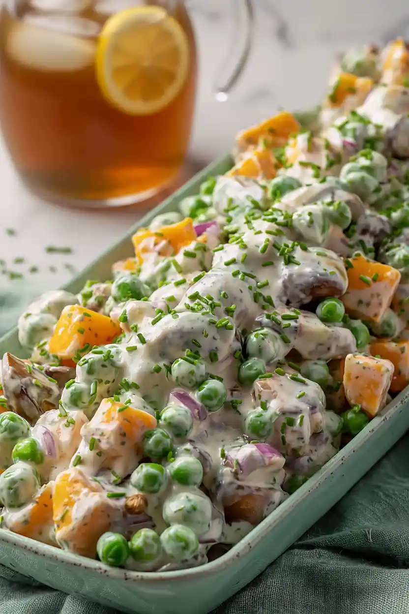 pea salad with ranch dressing