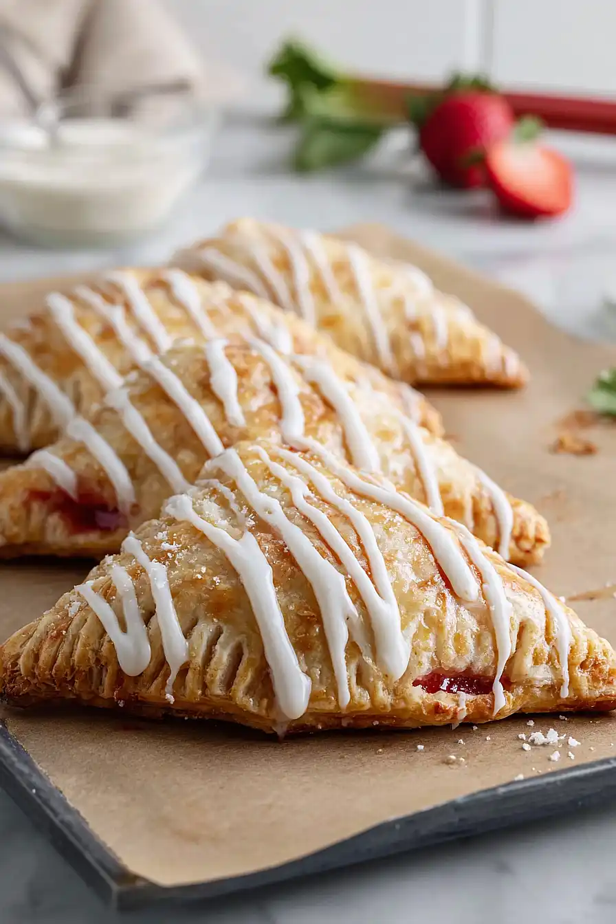 strawberry rhubarb turnovers