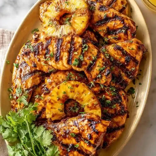 grilled brown sugar pineapple chicken