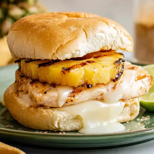 grilled pineapple chicken sandwich