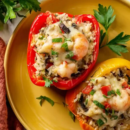 Shrimp Stuffed Bell Peppers