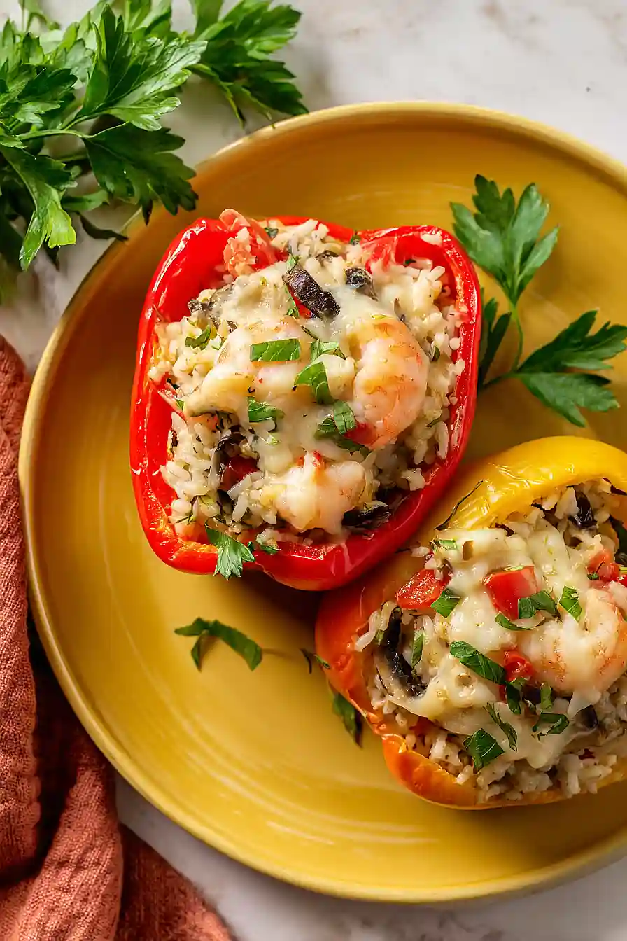 Shrimp Stuffed Bell Peppers