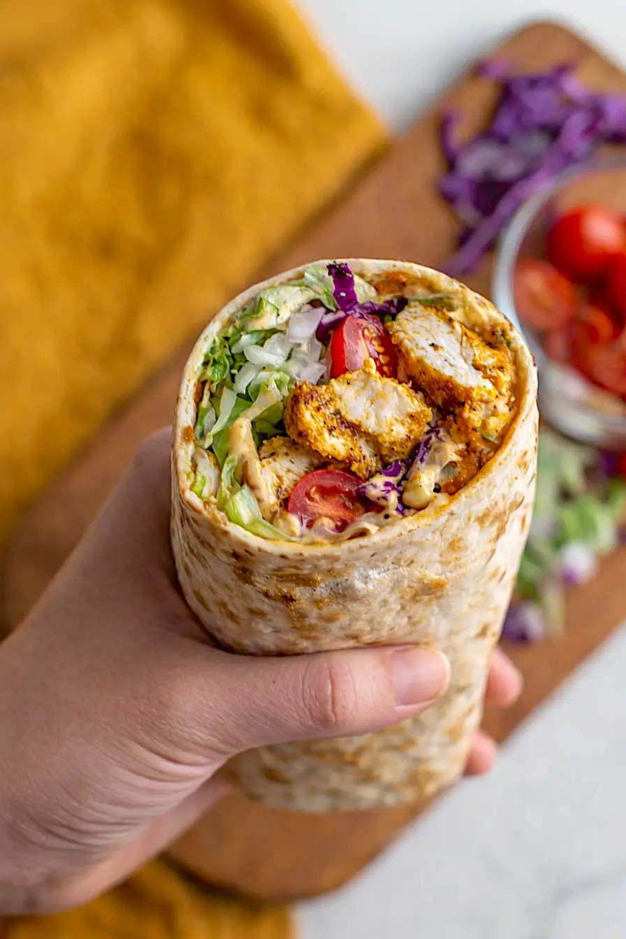 honey mustard chicken wrap