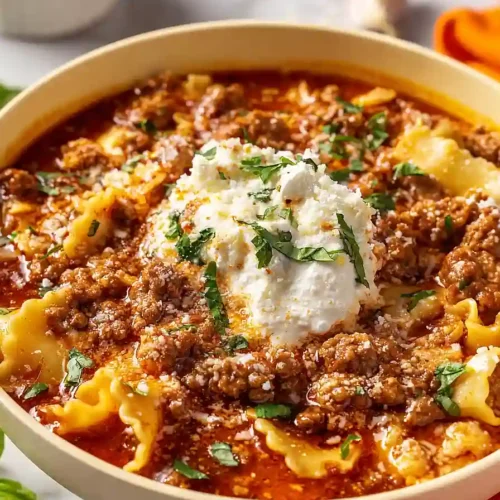 Lasagna Soup With Sausage
