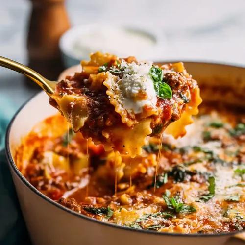 Lasagna Soup With Spinach And Ricotta