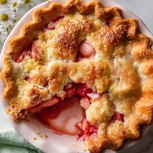 rhubarb pie cake