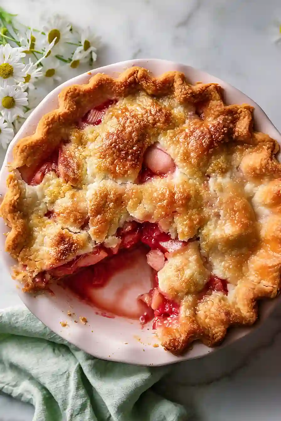 rhubarb pie cake
