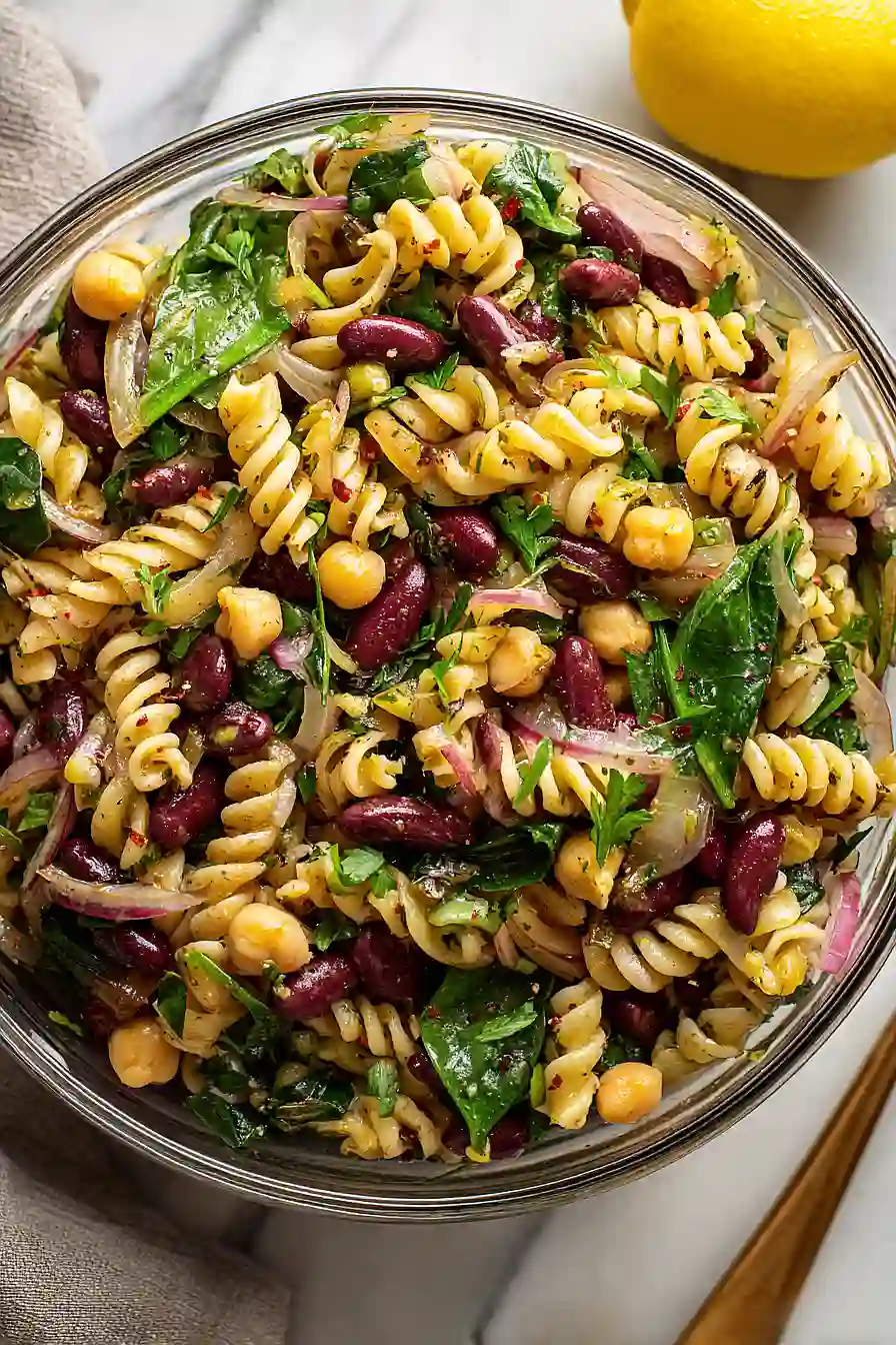 pasta salad with kidney beans