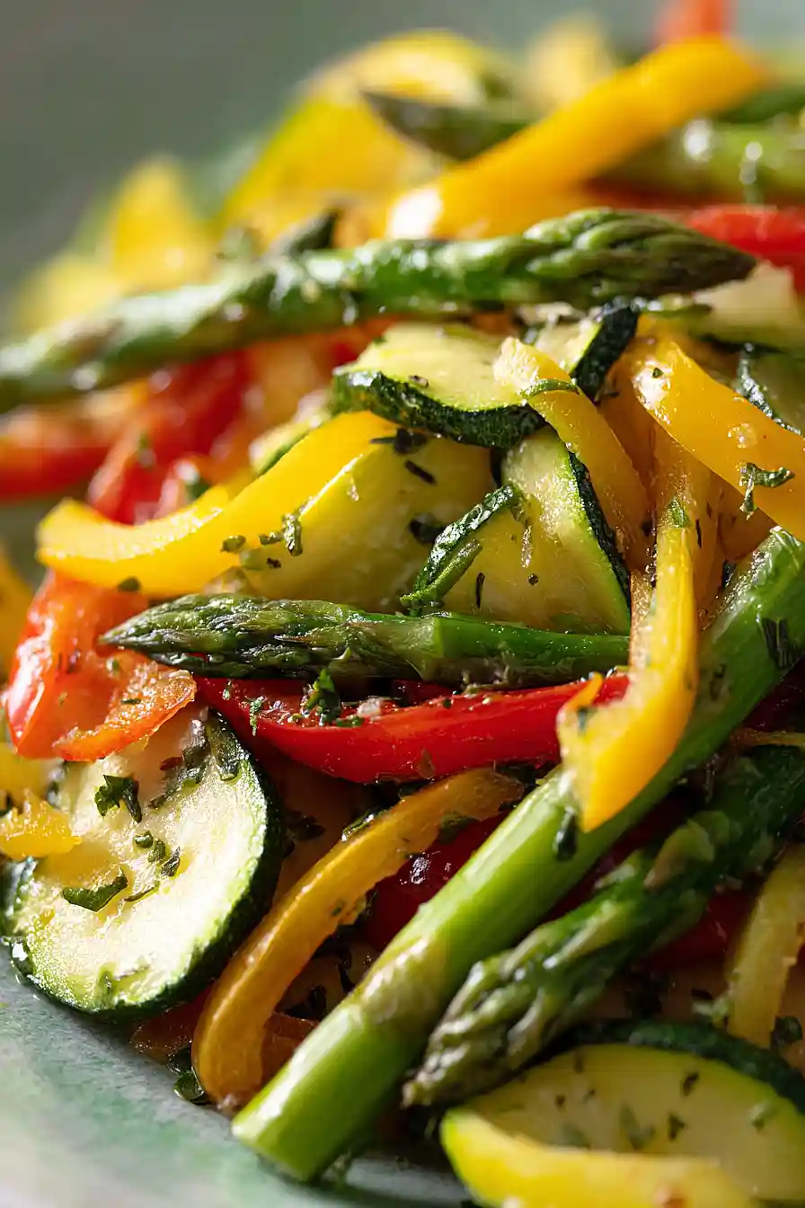 sauteed asparagus and zucchini