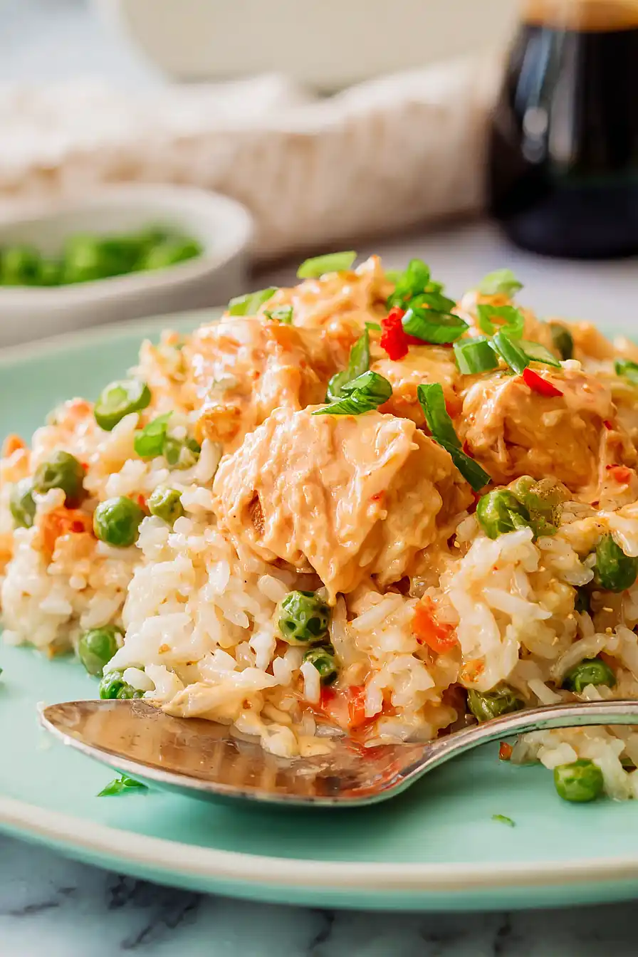bang bang chicken and rice bake