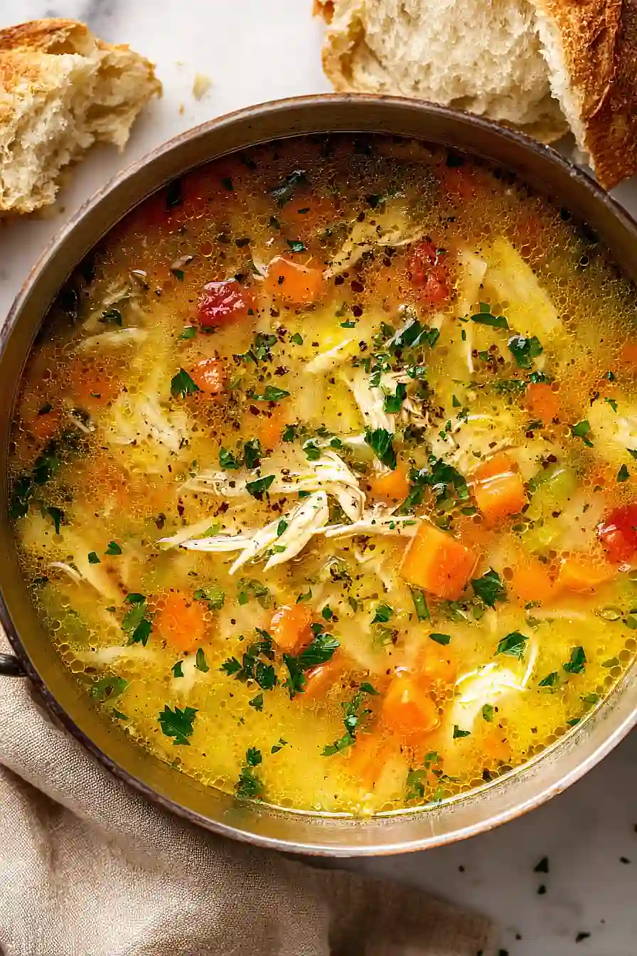 lemon chicken vegetable soup