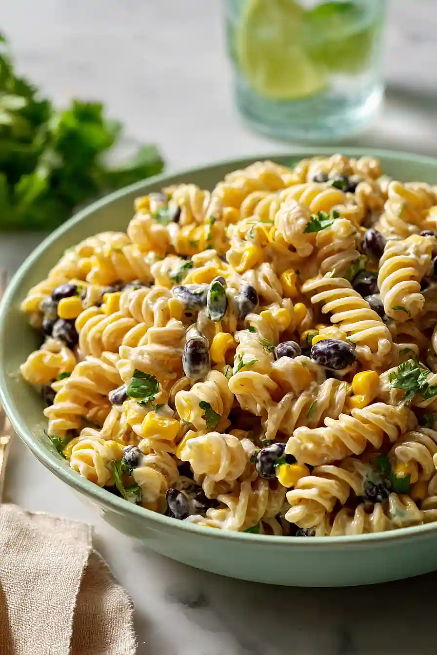 black bean pasta salad