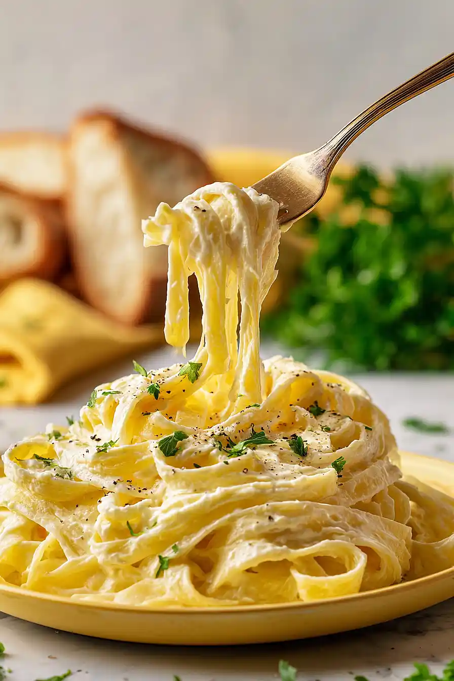Cottage Cheese Alfredo Pasta