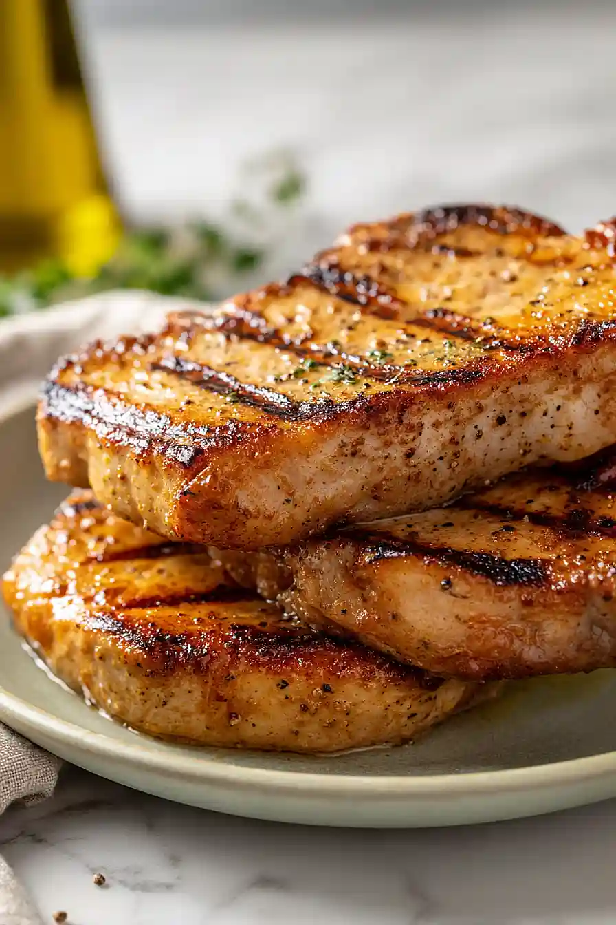 george foreman grilled pork chops