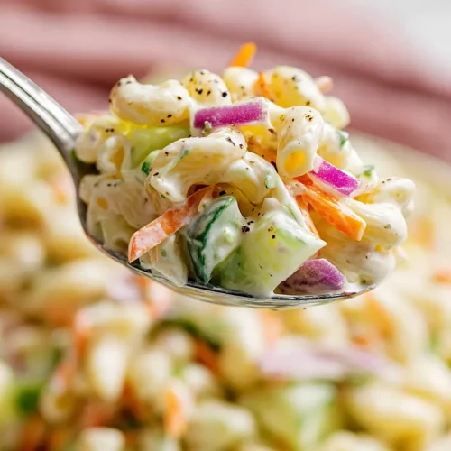 cucumber pasta salad with coleslaw dressing