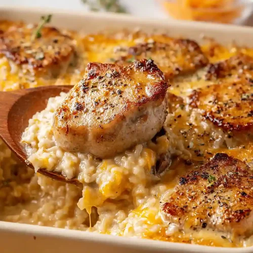 Pork Chop And Rice Casserole