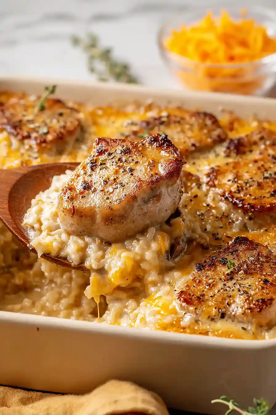 Pork Chop And Rice Casserole