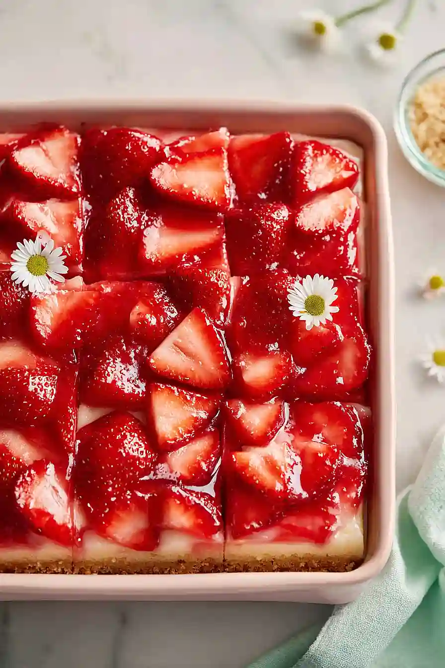 strawberry pie bars