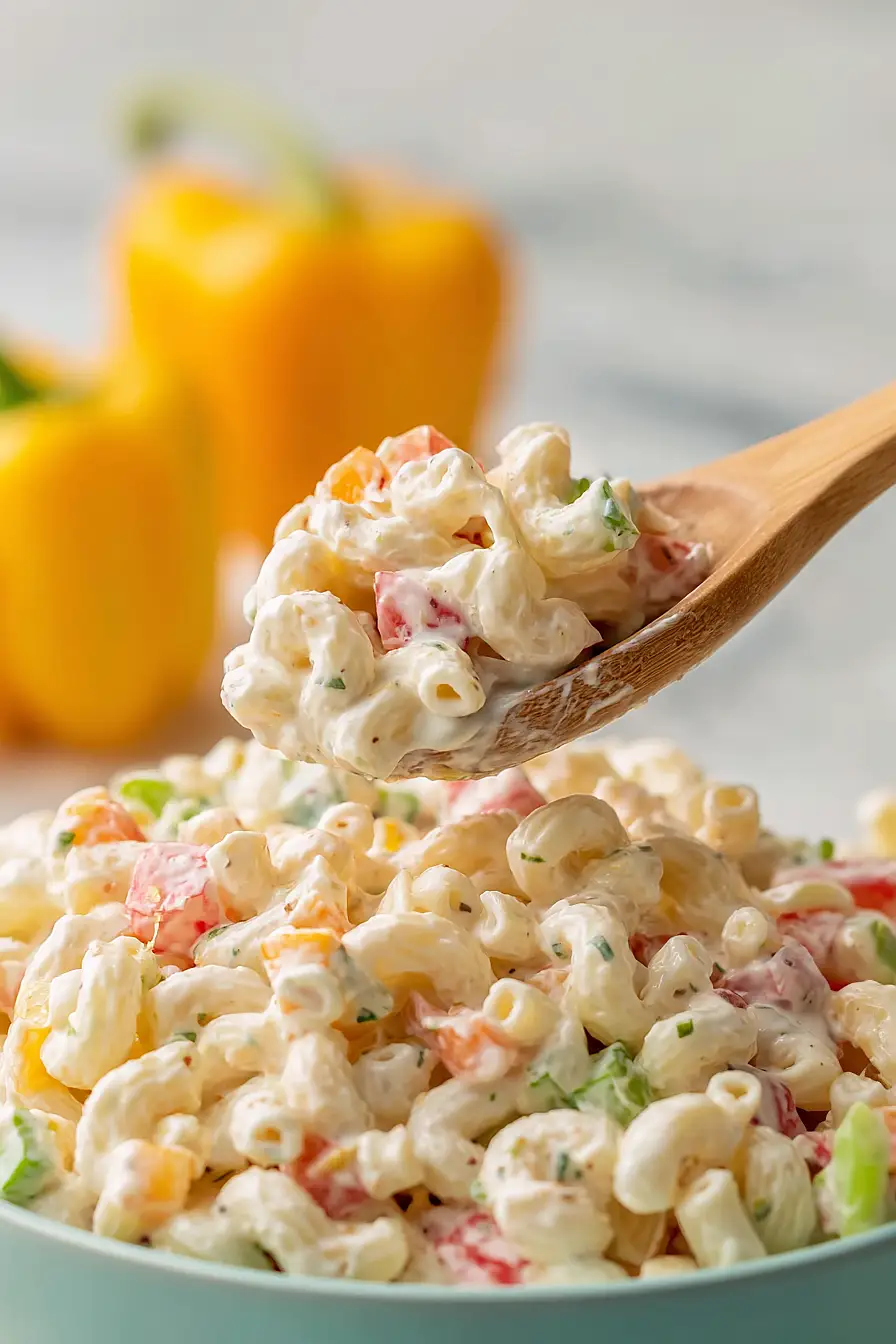 macaroni salad with evaporated milk