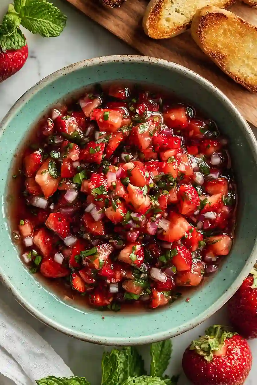balsamic strawberry salsa