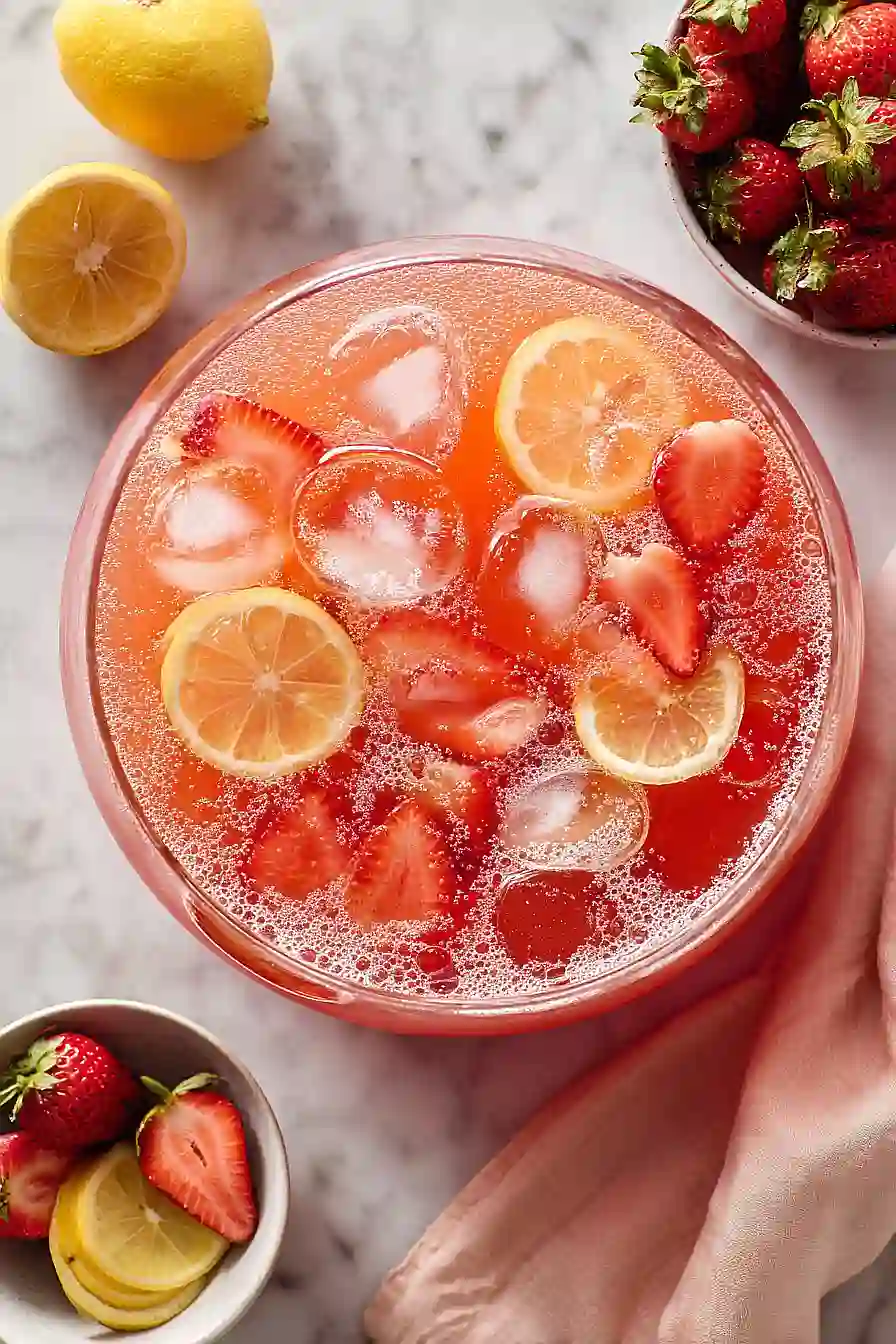 strawberry lemonade punch