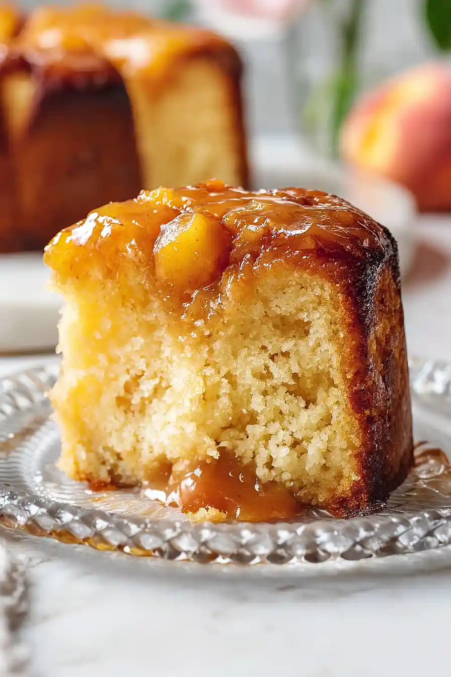 peach cobbler pound cake