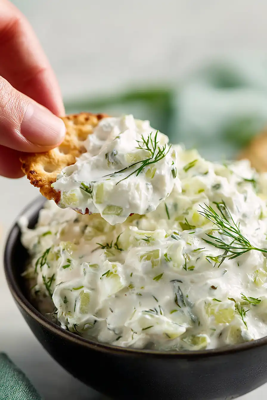 dill pickle dip with sour cream and cream cheese