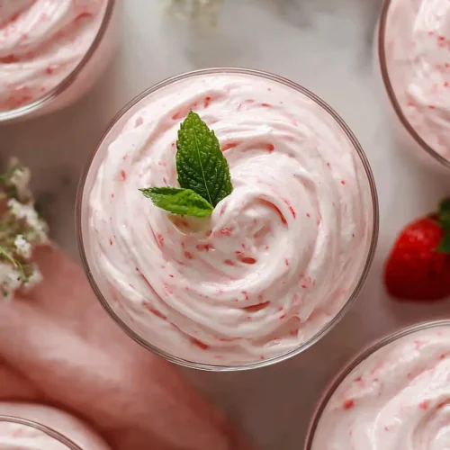 strawberry mousse