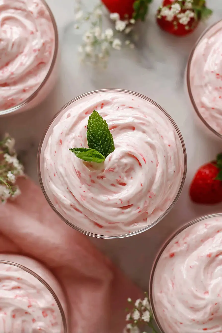strawberry mousse