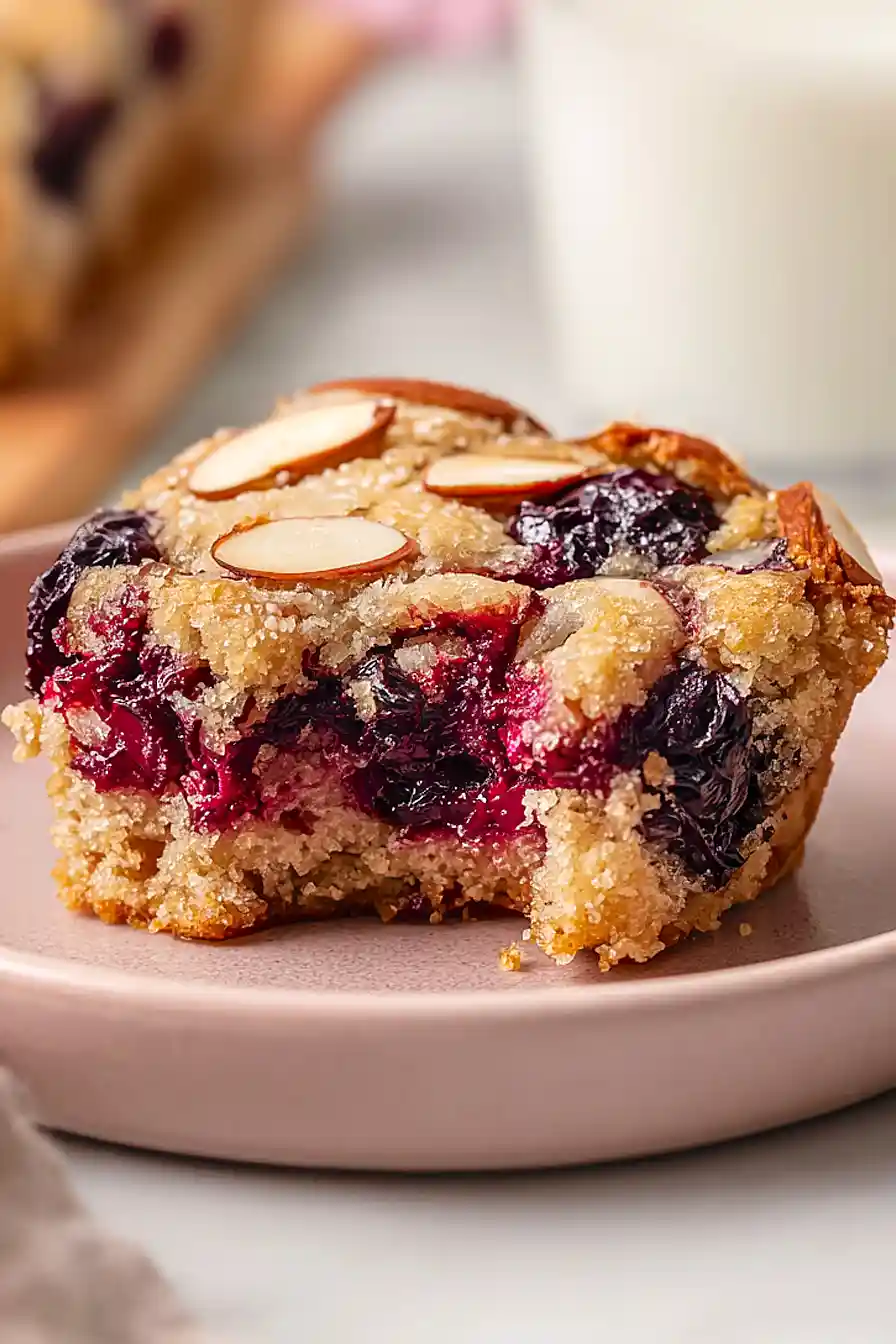 cherry blondies