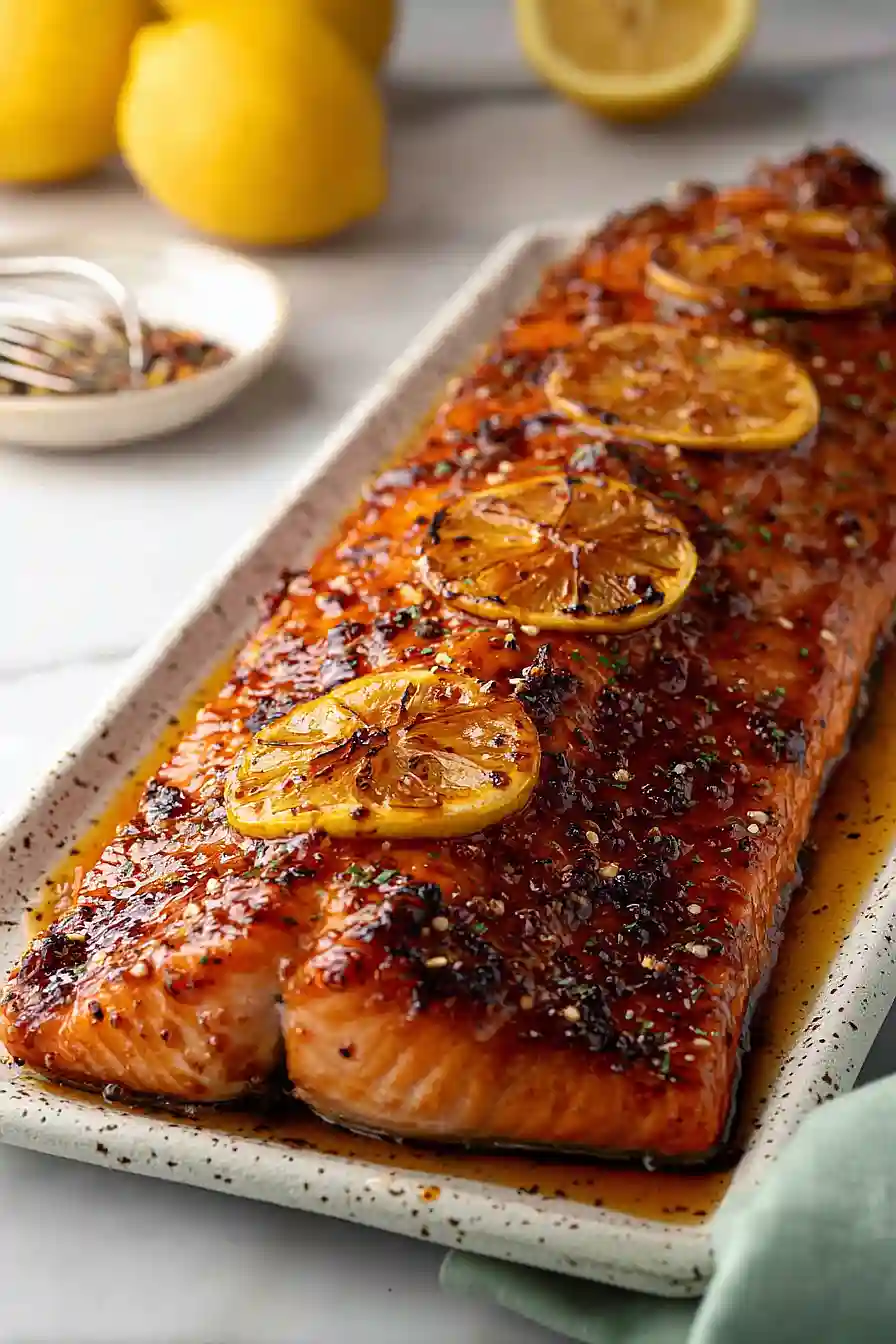 grilled hot honey salmon