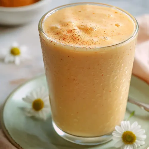 peach smoothie