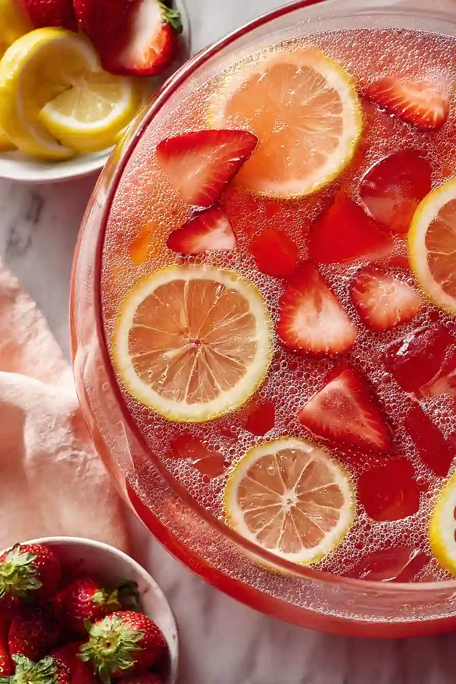 strawberry lemonade punch