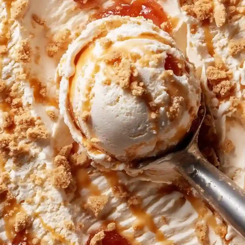 peach cobbler ice cream