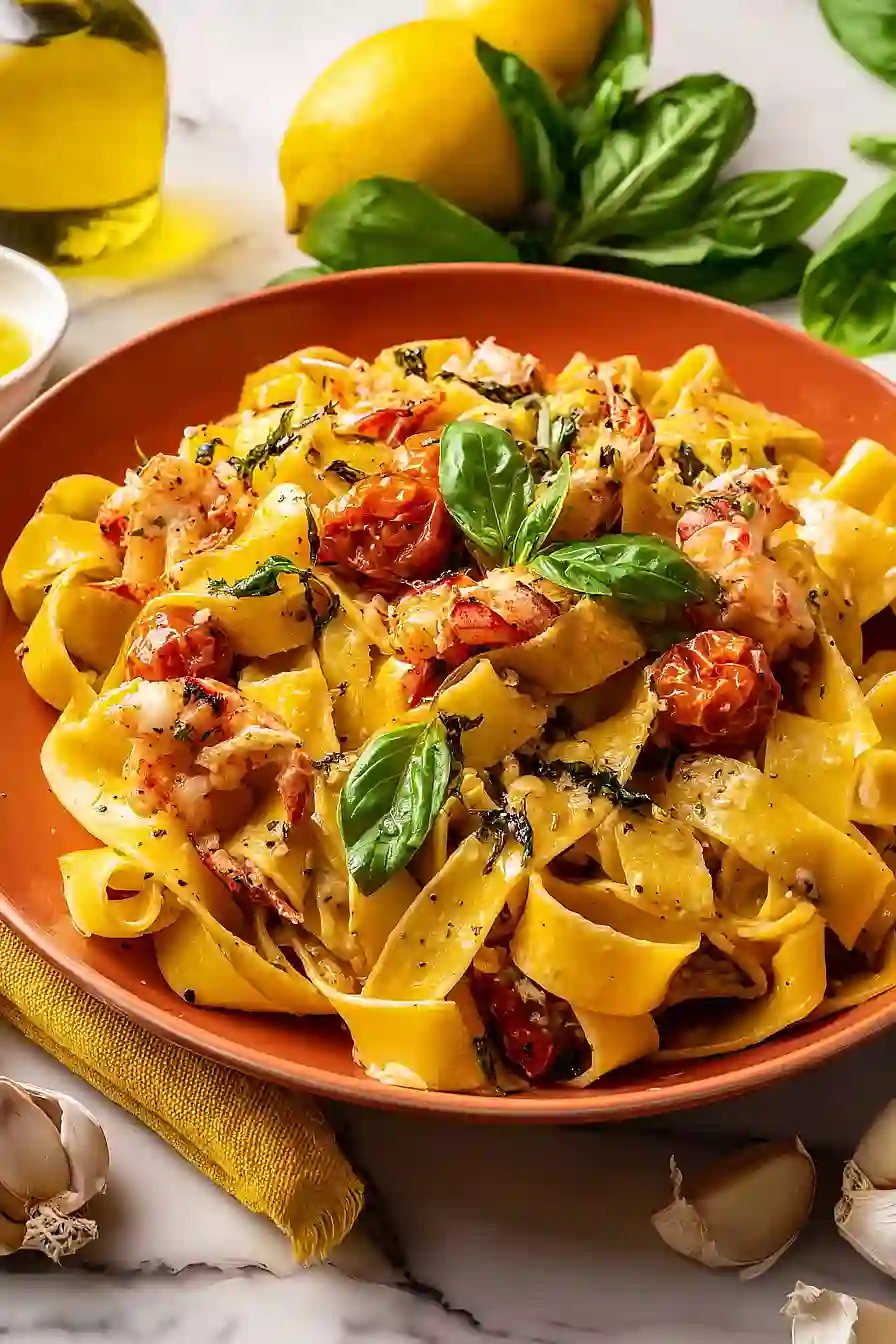 summer lobster pasta
