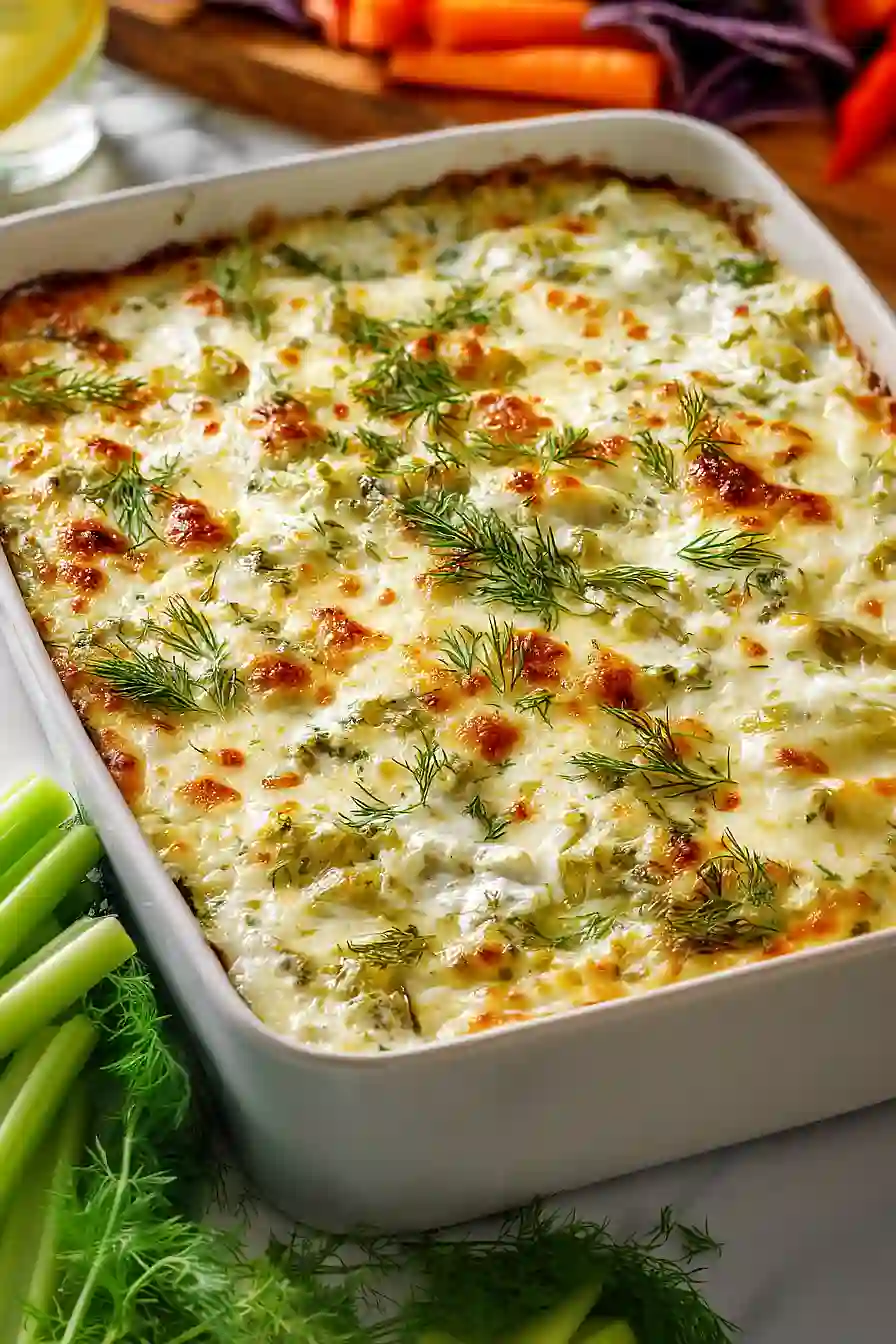 baked ranch dill pickle dip