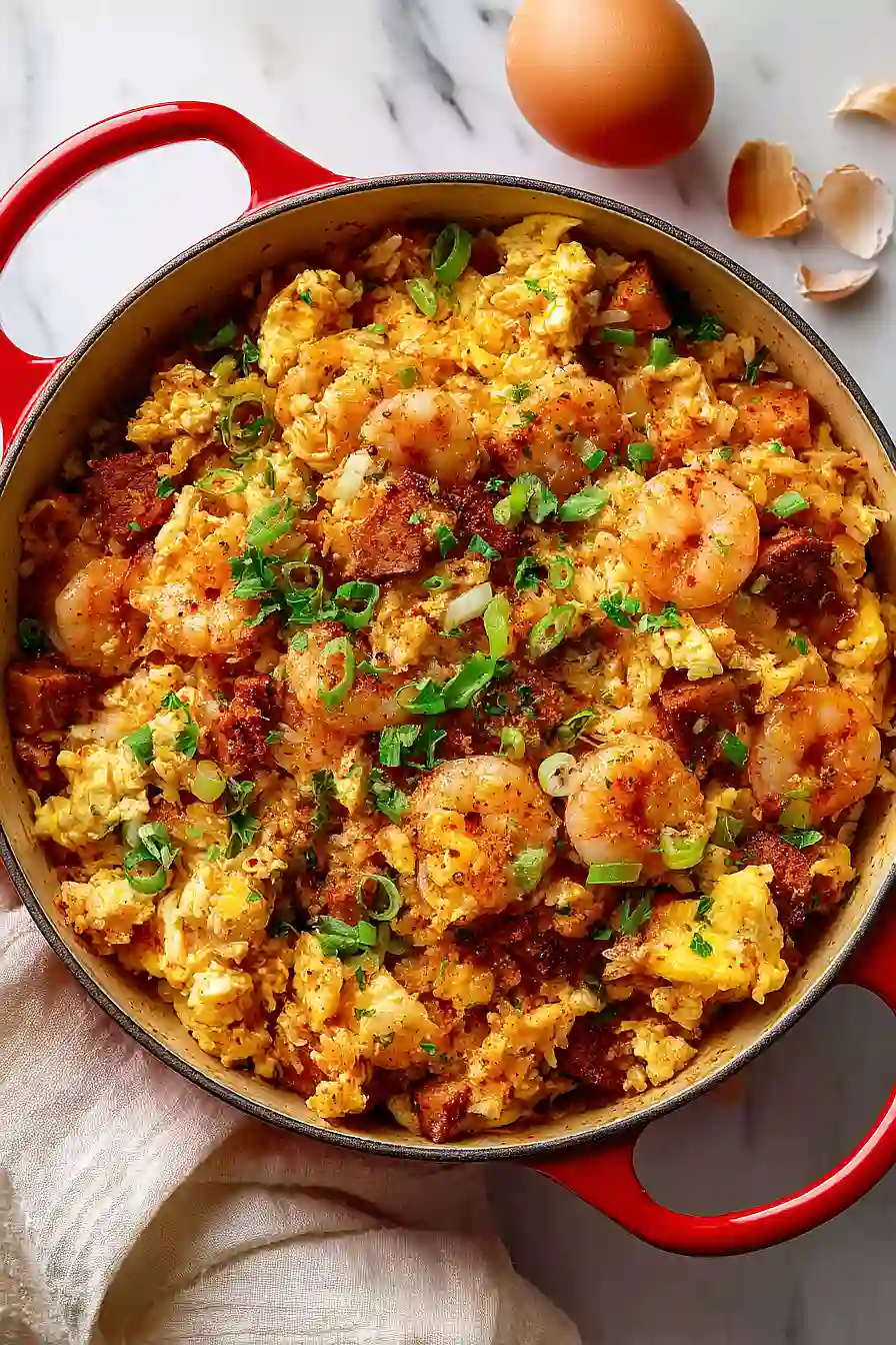 jambalaya hash and eggs