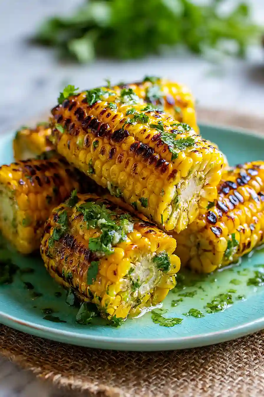 corn on the cob with lime butter
