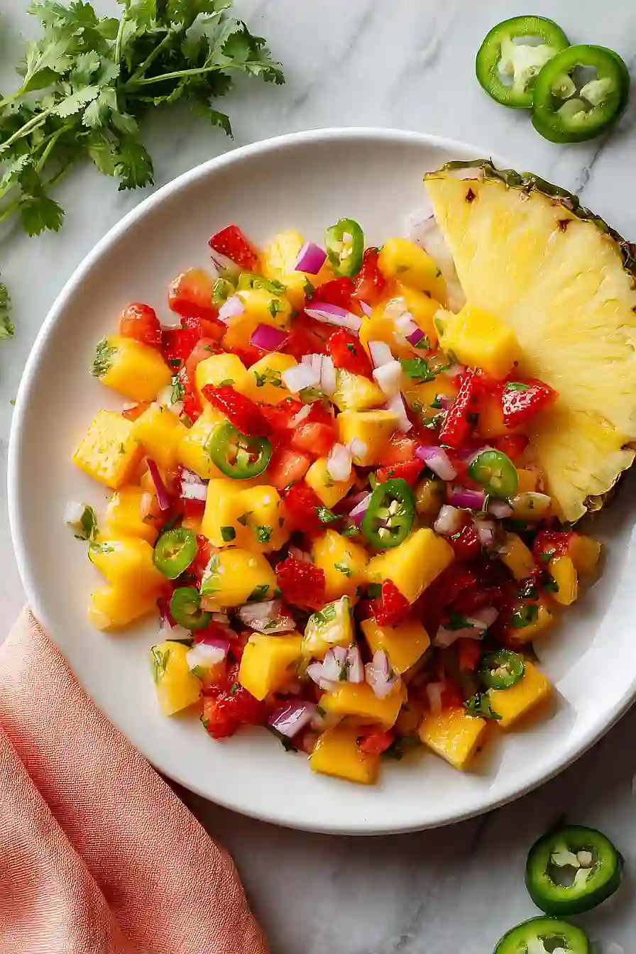 strawberry pineapple mango salsa